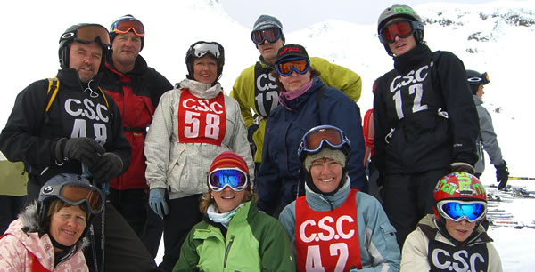 Taupo Ski Club skiers at Mt Ruapehu